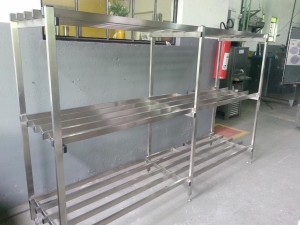 Prateleira em aço inox 304 para camara fria (Copy)   